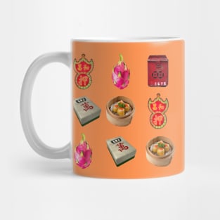 Made in Hong Kong Vintage Icons - Retro Street Style Orange Mug